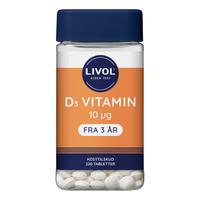 Livol Vitamin D3 10 µg - 220 tabletter