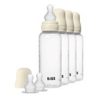 BIBS Baby Bottle Round Silicone 270 ml Ivory - 4 st