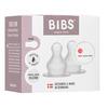 BIBS Baby Bottle Nipple Round Silicone Thick Flow - 2 st