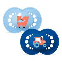 MAM Original Silikon Napp Blå/Grön 6-16 mån. - 2 st