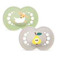 MAM Original Silikon Napp Natur/Vit 6-16 mån. - 2 st