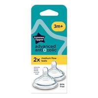 Tommee Tippee Anti-kolik Medium Flow Flaskesut (+3 mån.) - 1 st