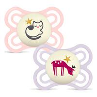 MAM Perfect Night Silk 0-6m Box Pink - 2 st