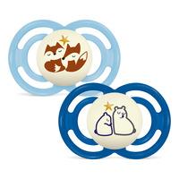 MAM Perfect Night Silk 16-36 m Box Blue - 2 st