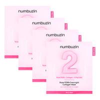 Numbuzin No.2 Rose PDRN Overnight Collagen Mask - 4 st
