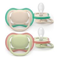 Philips Avent Napp Ultra Air 6-18 mån. - vit, grön - 2 st