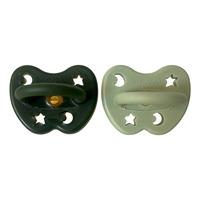 Hevea Orthodontic Teat 3-36 months - Moss Veil - 2 st